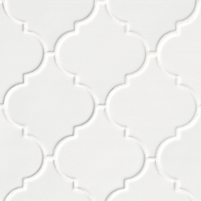Whisper White Arabesque Tile - ceramic tile